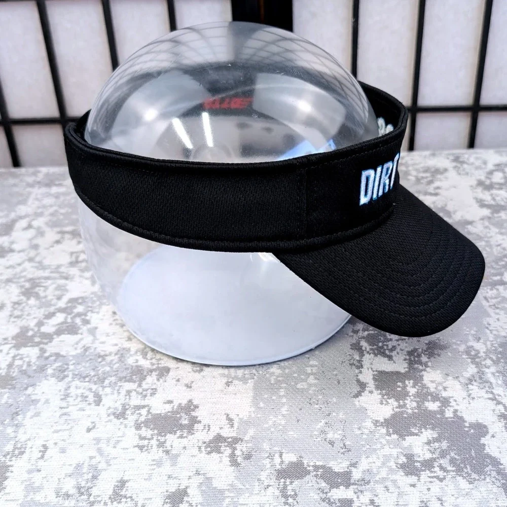 Dirt Divas Embroidered Black Mesh Athletic Visor Adjustable‎ Sun Hat Womens